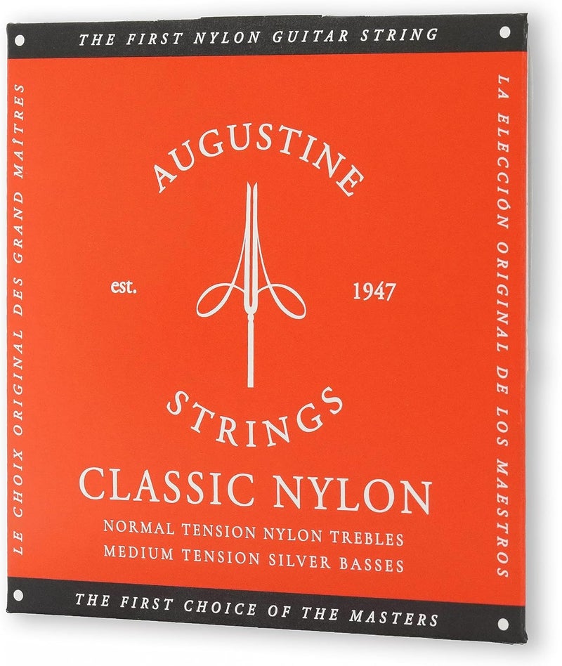 Augustine Strings Classic Red - Medium Tension Classical Guitar Strings - The Original Nylon String - 3 Sets - Image 3
